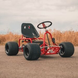 2025" Red and Black Electric Go Kart