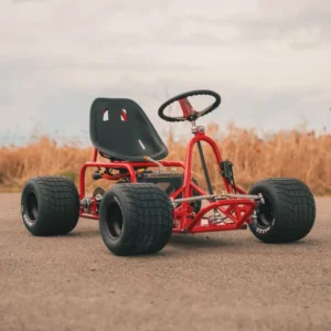 2025″ Red and Black Electric Go Kart - TGV Garage Shop