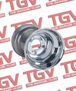 6 Inch Wheel Diameter, Aluminum, 8" Width, Polished