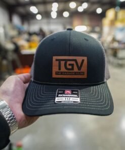 TGV Leather Patch Snap Back Hat (Brown) FREE SHIPPING!